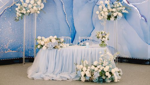 Фото стола для жениха и невесты